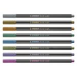 Комплект флумастери Pen 68 Metallic, 8 цвята, Stabilo - Image 2