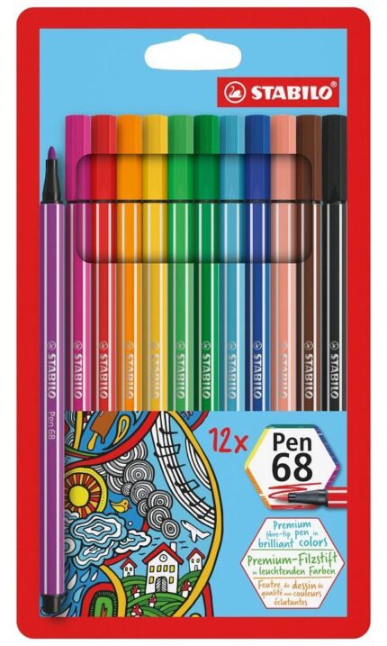 Комплект флумастери Pen 68 Stabilo