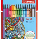 Комплект флумастери Pen 68 Stabilo