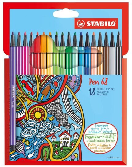 Комплект флумастери Pen 68 Stabilo