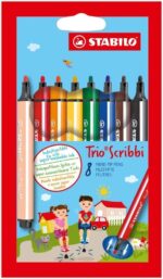 Комплект флумастери Trio Scribbi, 8 цвята, Stabilo - Image 2