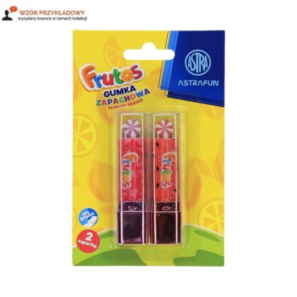 Комплект гумички във формата на червило Frutos блистер 2 бр, Astra