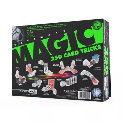 Комплект магически трикове Невероятни 250 фокуса с карти, Marvin's Magic