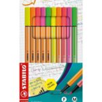 Комплект маркери Point 88/Pen 68 Neon Stabilo