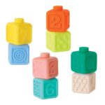 Комплект меки бебешки сензорни кубчета, 8 броя, Infantino - Image 2
