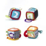 Комплект меки образователни кубчета, 4 броя, Infantino - Image 4