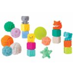 Комплект меки сензорни бебешки играчки 20 броя, Infantino - Image 2