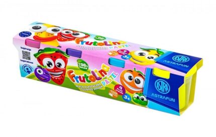 Комплект моделин в чаша Frutolina Pastel, 4 цвята, Astra