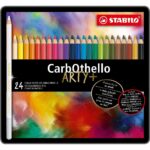 Комплект пастелни моливи CarbOthello метална кутия, 24 цвята, Stabilo - Image 2