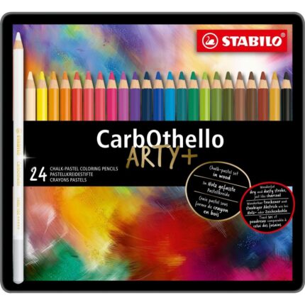 Комплект пастелни моливи CarbOthello метална кутия Stabilo