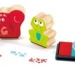 Печати Стъпки с двуцветен тампон 3 броя, Hape