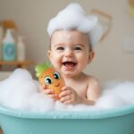 Подложка и играчки за баня Carotina 8 части, Lisciani - Image 2