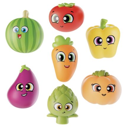 Подложка и играчки за баня Carotina 8 части, Lisciani
