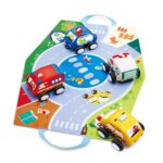 Пулбек плюшени колички 4 броя, Hape - Image 4
