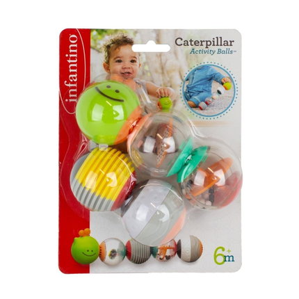 Комплект сензорни топки за игра Гъсеница, Infantino