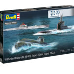 Сглобяеми модели 3 броя подводници Bundeswehr 154 части, Revell