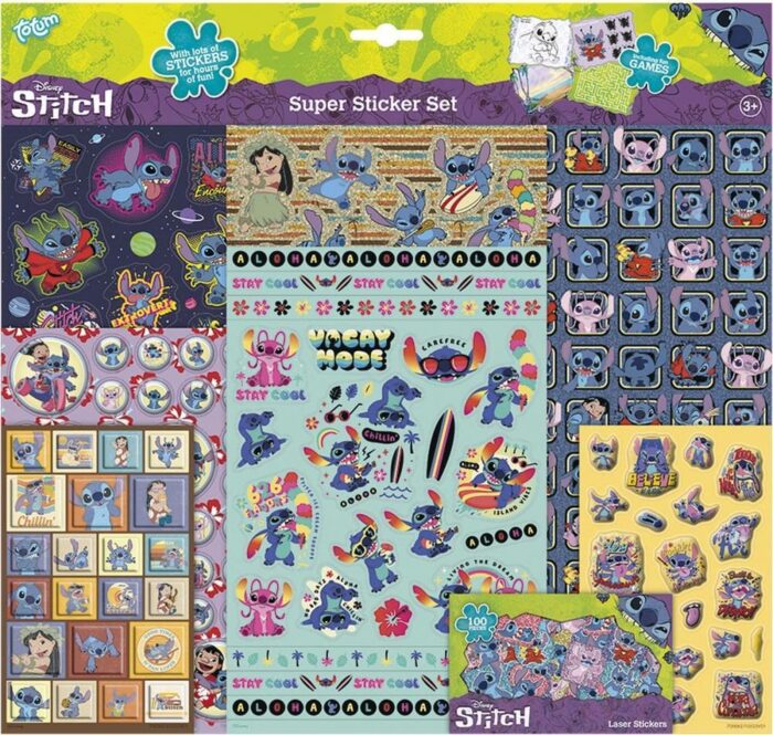 Комплект стикери, Totum, Disney Stitch, 11 части Стикери Disney Stitch 11 части, Totum