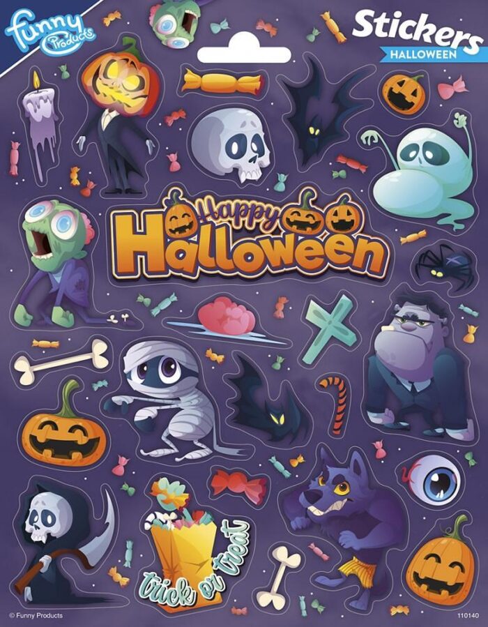 Комплект стикери, Totum, Halloween, 25 броя Комплект стикери Halloween 25 броя, Totum