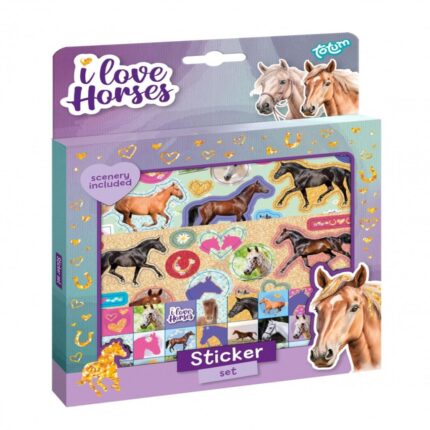 Стикери I Love Horses 4 части, Totum