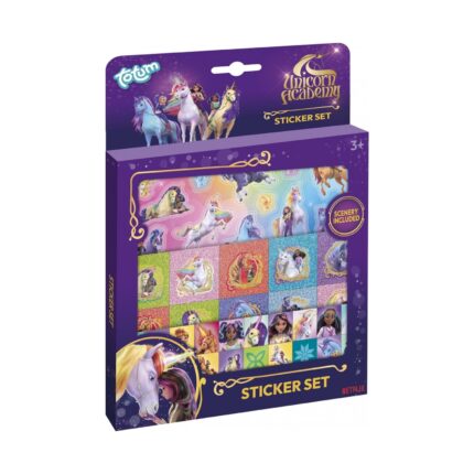 Комплект стикери Unicorn academy, 4 части, Totum