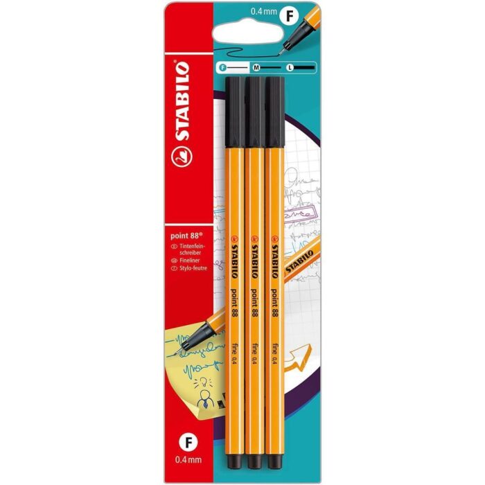 komplekt-tankopisci-stabilo-point-88-fine-0-4-ceren-3-broa-image_6542343f8dc2a Комплект тънкописци Point 88 fine 0.4 Черен Stabilo