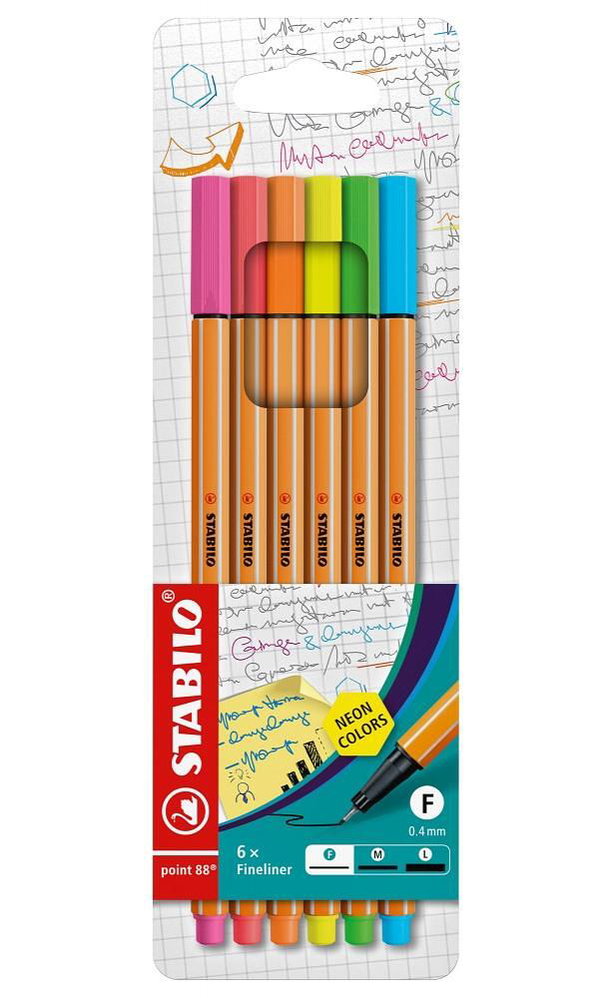komplekt-tankopisci-stabilo-point-88-neon-st886-1-6-cvata-image_659bfaa36e576 Комплект тънкописци Point 88 Neon Stabilo