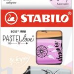 Комплект текст маркери Boss Mini Pastel Love 2.0 Stabilo