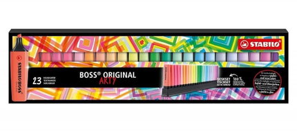 Текст маркери Boss Arty Deskset, 23 цвята, Stabilo