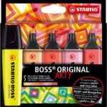 Комплект текст маркери Boss Original Arty Warm Colours Stabilo