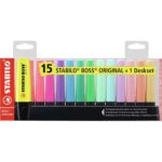 Текст маркери Boss Original Deskset, 15 цвята, Stabilo - Image 2