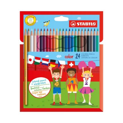 Комплект цветни моливи, 24 цвята, Stabilo