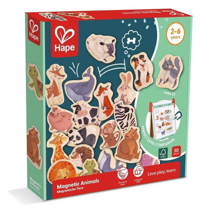 Комплект за игра Магнитни животни Hape