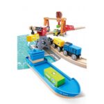 Игрови комплект Товарно пристанище 26 части, Hape - Image 8