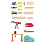 Игрови комплект Товарно пристанище 26 части, Hape - Image 5