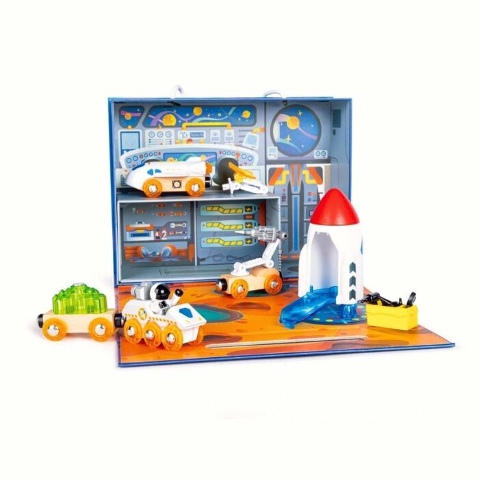 komplekt-za-igra-kosmicesko-priklucenie-15-casti-hape-69f1c16182881 Комплект за игра Космическо приключение 15 части, Hape