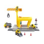Комплект железопътна товарна рампа, 14 части, Hape - Image 4