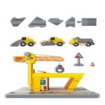 Комплект железопътна товарна рампа, 14 части, Hape - Image 3