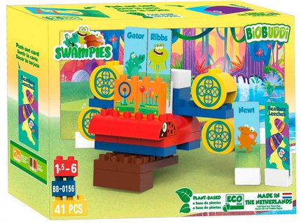 Конструктор BioBuddi Swampies Речен космически кораб, 41 части, BanBao