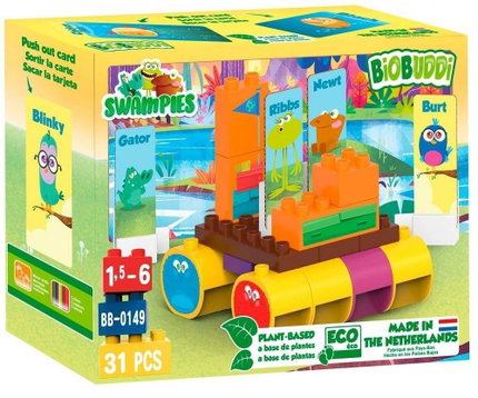 Конструктор Swampies Речен сал, 31 части, Biobuddi