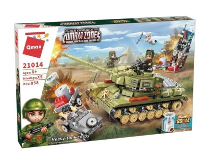 Конструктор Combat Zone тежък танков корпус 858 части, Qman