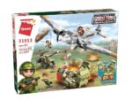 Конструктор Combat Zone въздушна бомбардировка 557 части, Qman