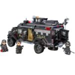Конструктор Mine City брониран камион SWAT 1250 части, Qman - Image 3