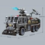 Конструктор Mine City камион с водно оръдие 847 части, Qman - Image 4