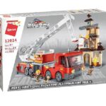 Конструктор MineCity пожарна платформа 686 части, Qman