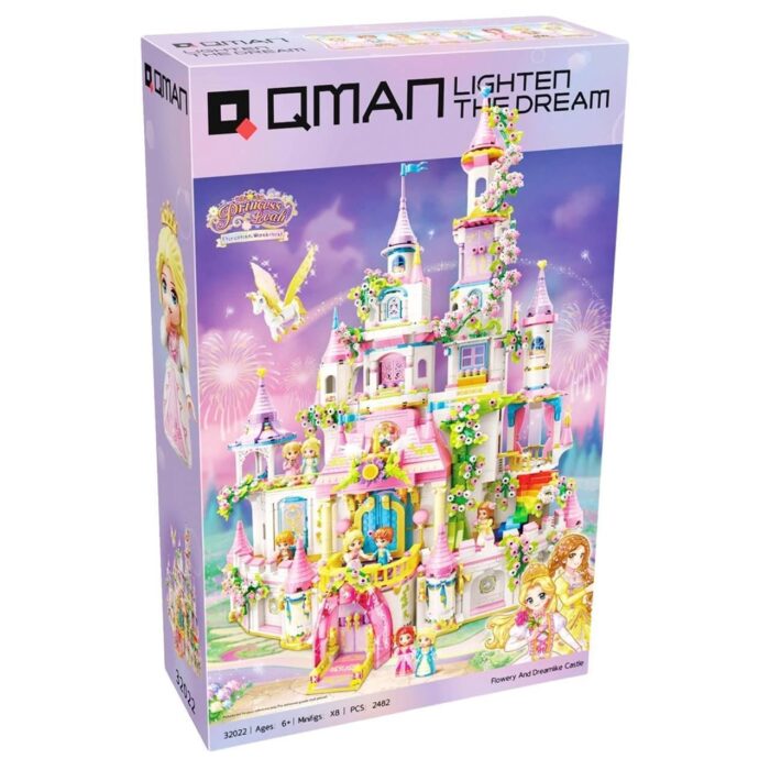 konstruktor-qman-princess-leah-zamak-na-mectite-i-cvetata-2482-casti-67378f485e6bf Конструктор Замък на мечтите 2482 части, Qman