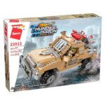 Конструктор Военен джип с оборудване 281 части, Qman - Image 2