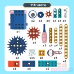 Конструктор Mechanics с двигател 26 в 1, 116 части - Image 18