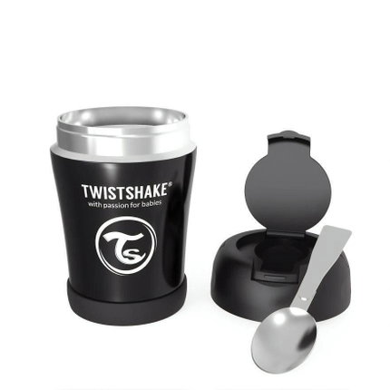 Контейнер за храна Twistshake, черен