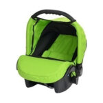 Кошче за кола Junior Twist, зелено-черно, Baby Merc: кошче за кола Baby Merc в лимоненозелено с черна вътрешност на сенника, тъмна дръжка за носене и сива основа.