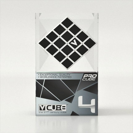 Кубче за подреждане V-Cube 4 White Flat